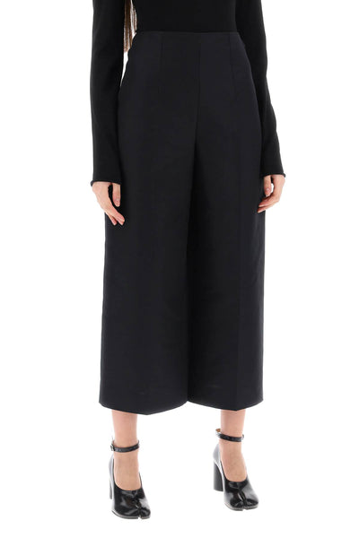 wide-legged cropped pants with flared-1
