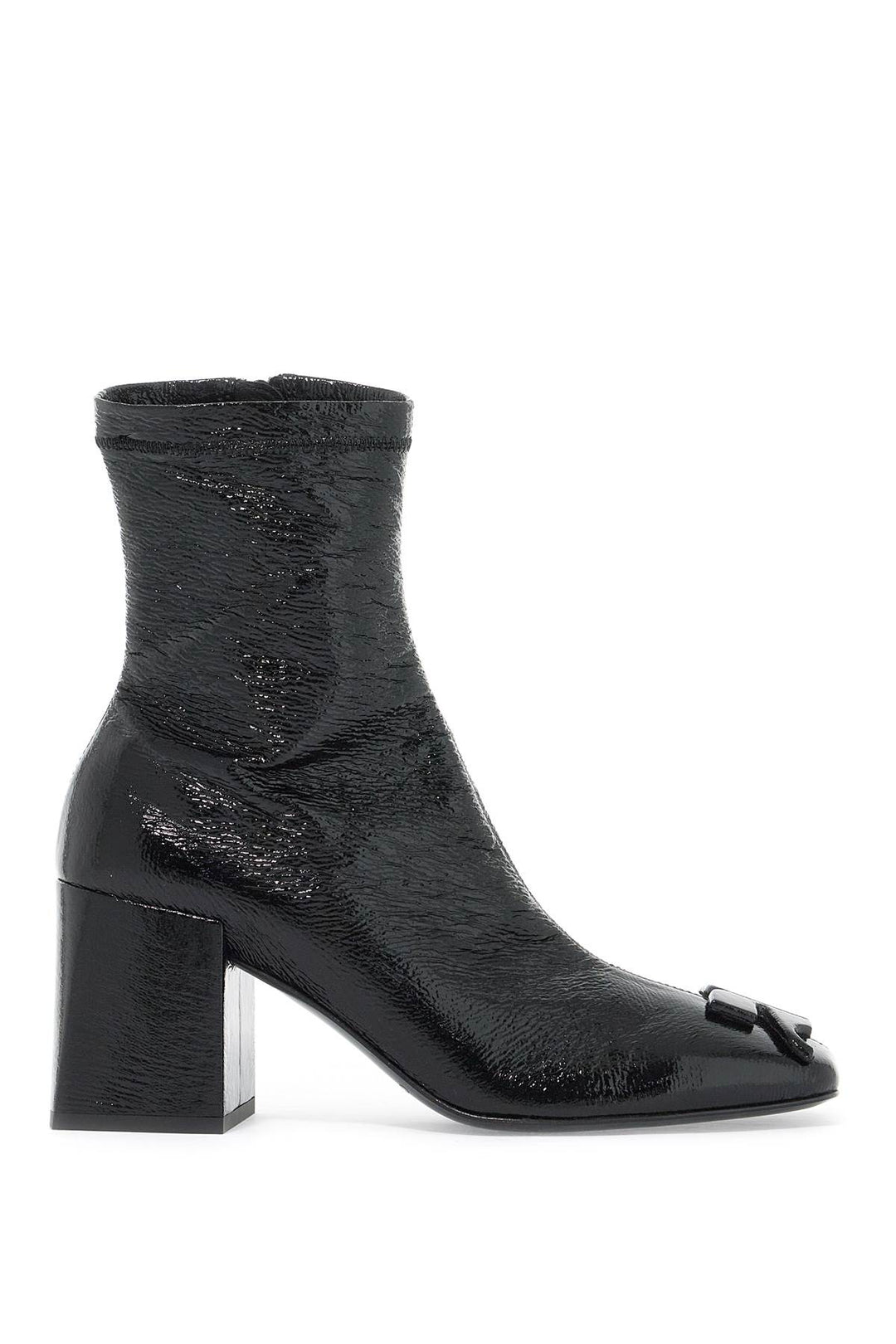 stretch vinyl ankle boots-0