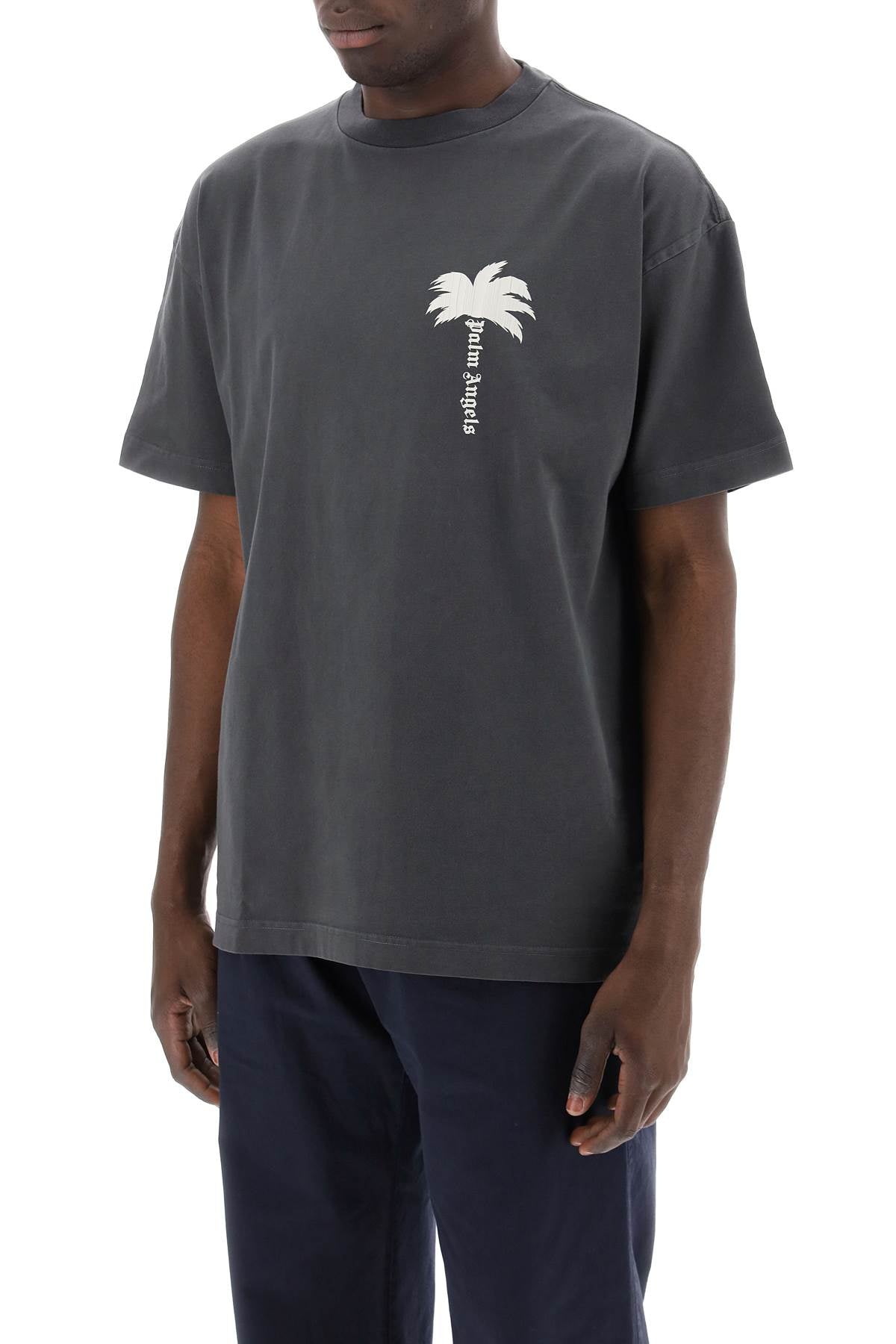 Palm angels tree round neck t-shirt-3