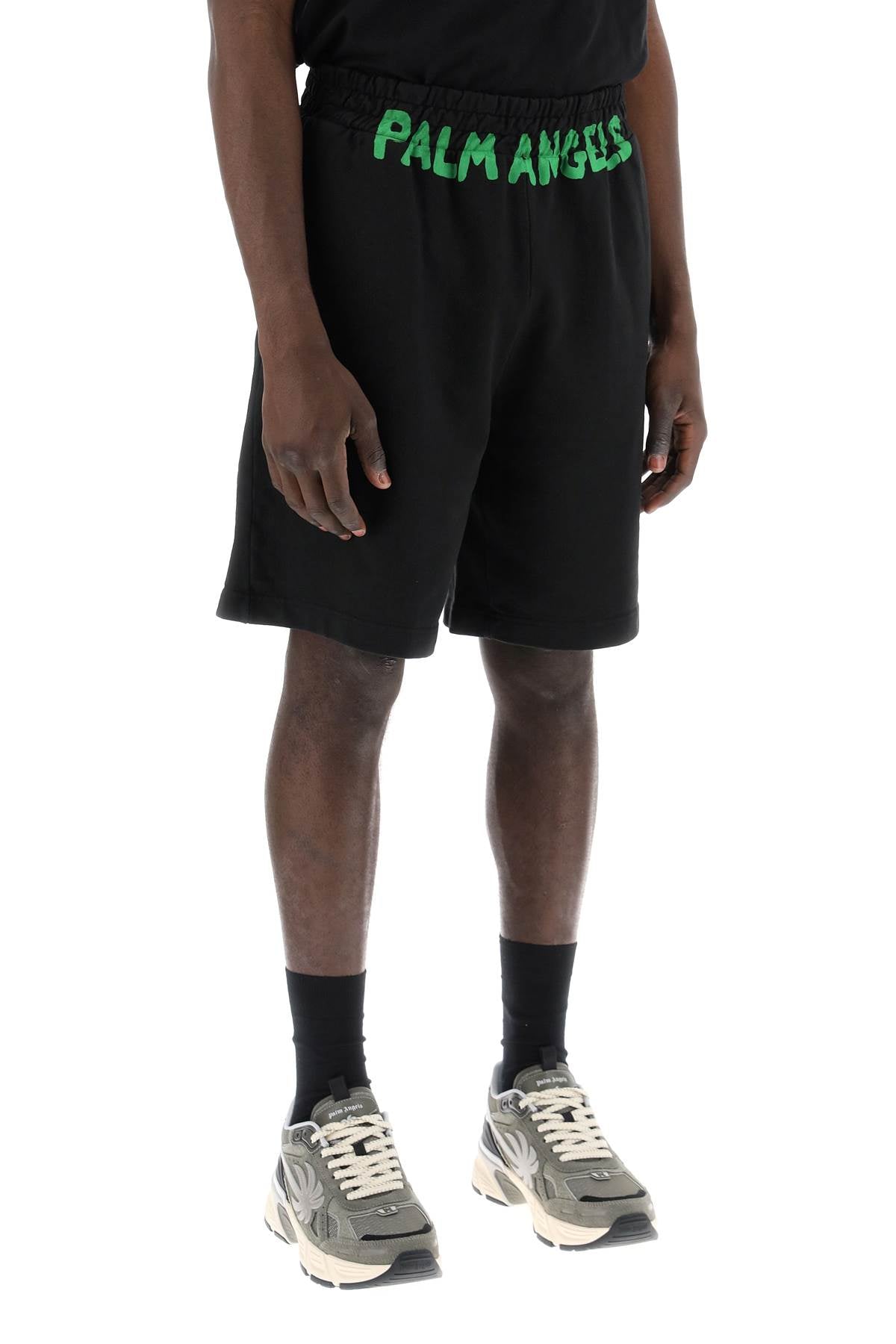sporty bermuda shorts with logo-1