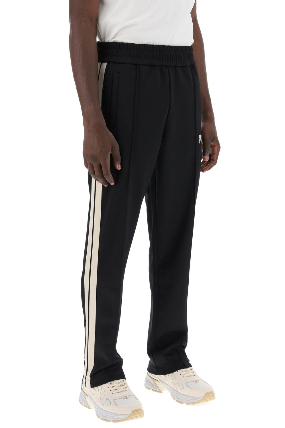 contrast band joggers with track in-1