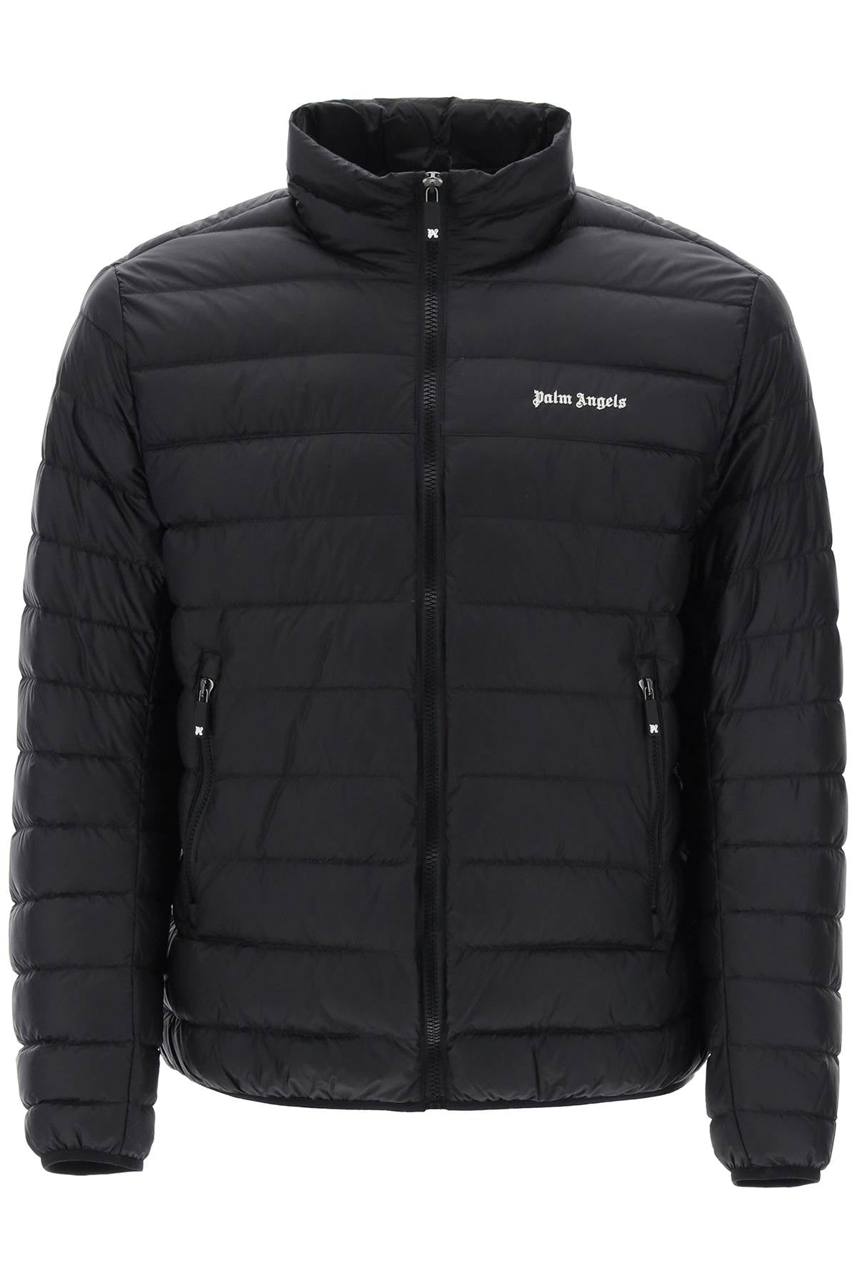 Palm angels lightweight down jacket with embroidered logo-0
