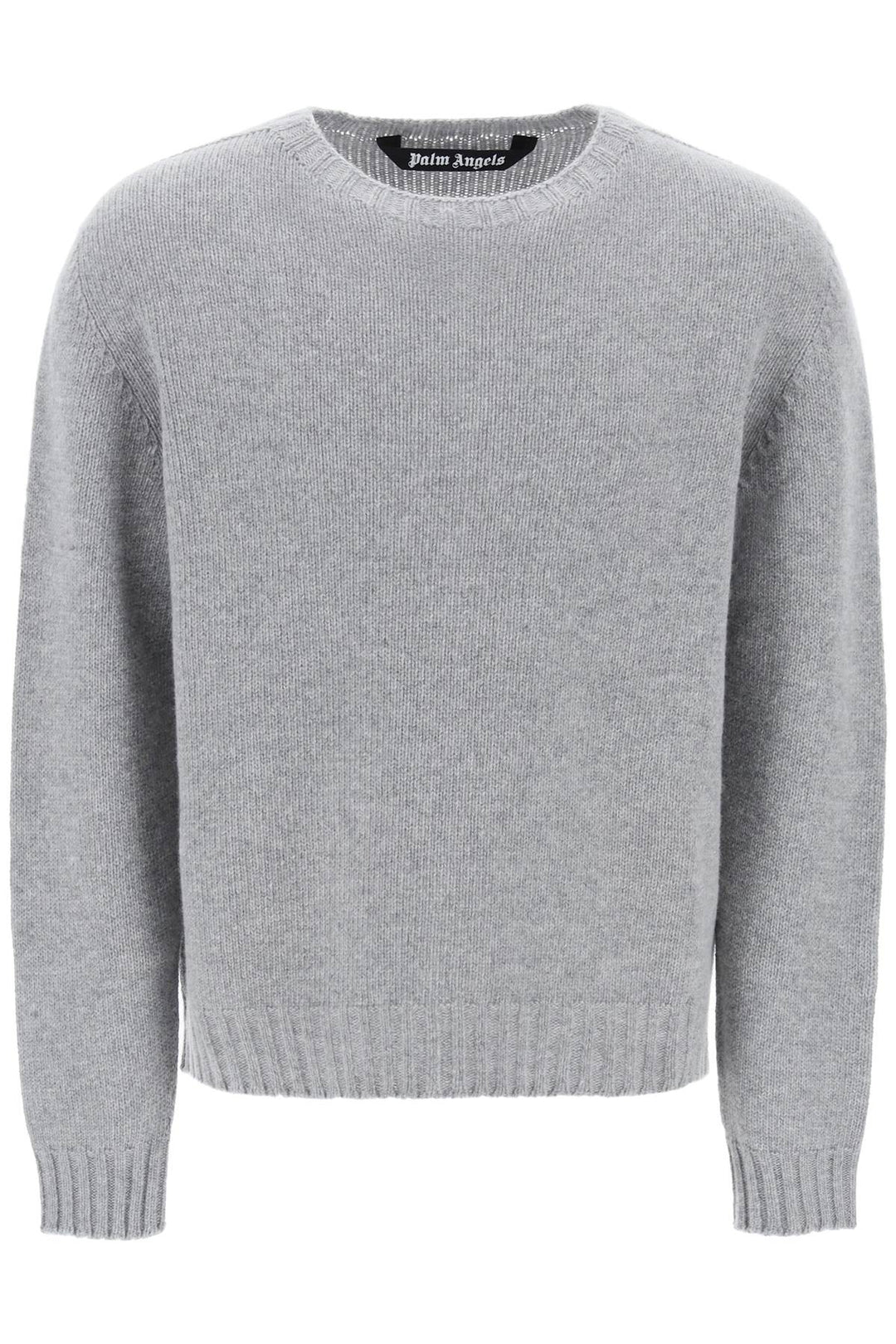 wool sweater with logo intarsia-0