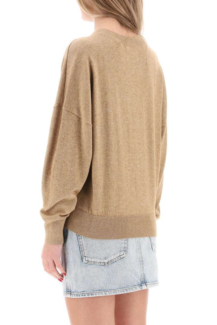 marisans sweater with logo intarsia-2