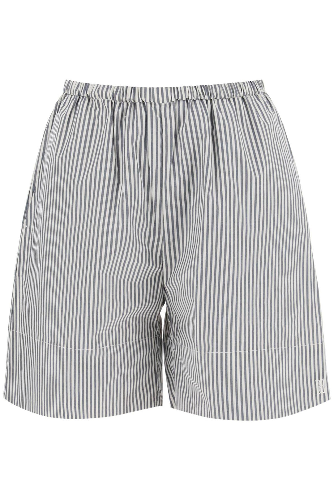"striped siona organic cotton shorts"-0