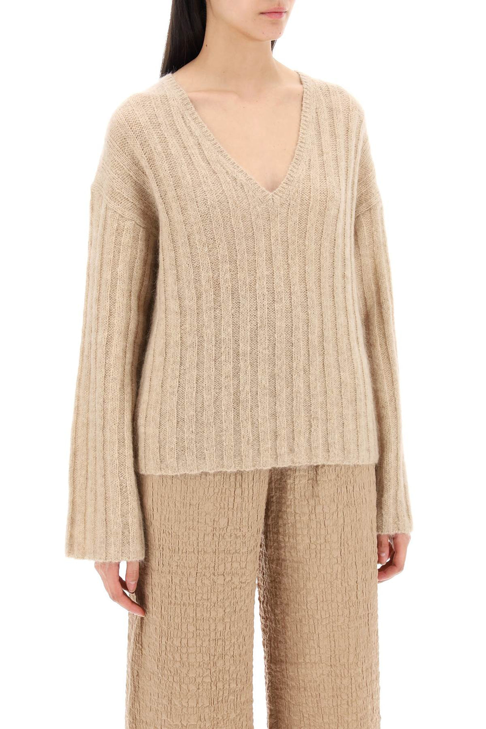 cimone sweater in flat-ribbed knit-1
