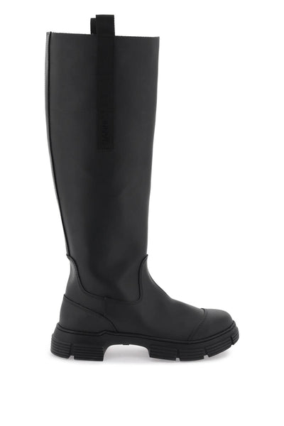 Ganni recycled rubber country boots-0