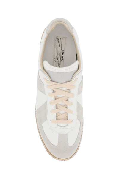 vintage nappa and suede replica sneakers in-1