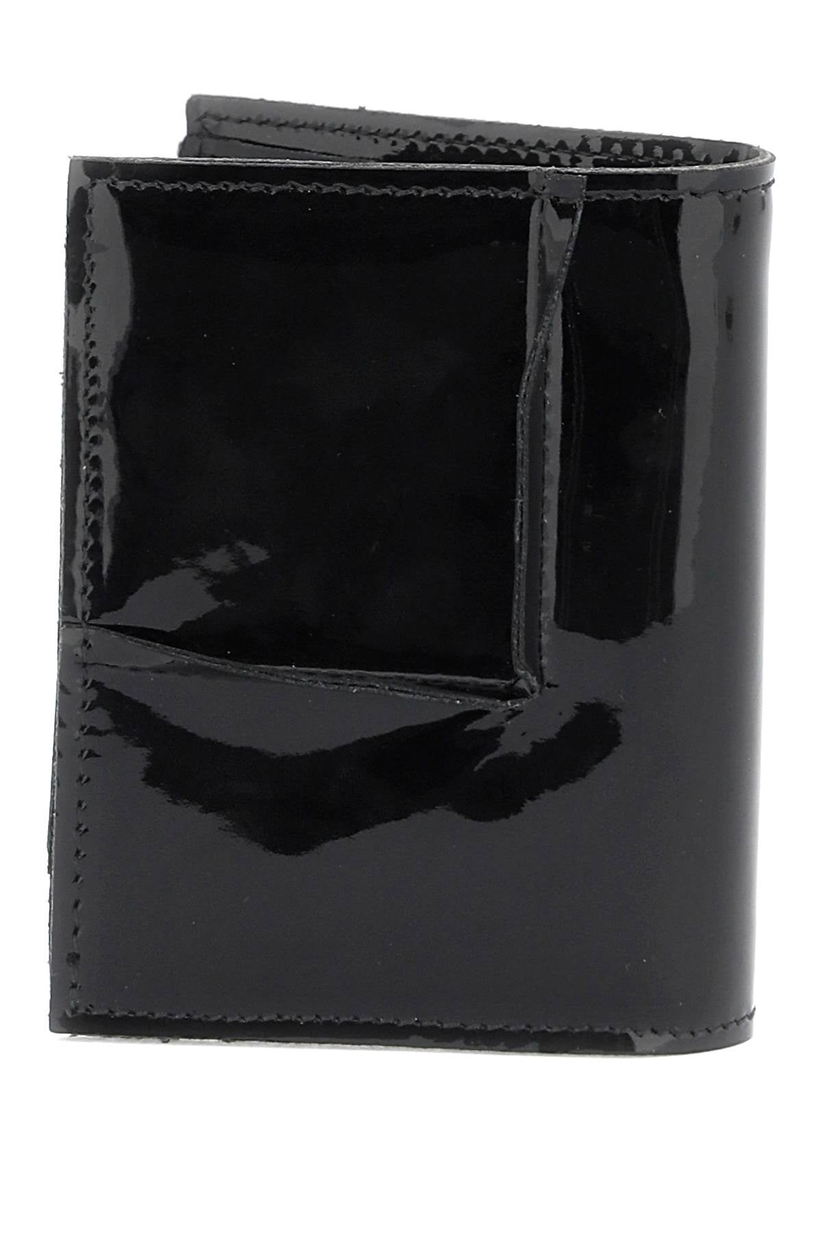 Comme des garcons wallet bifold patent leather wallet in-2