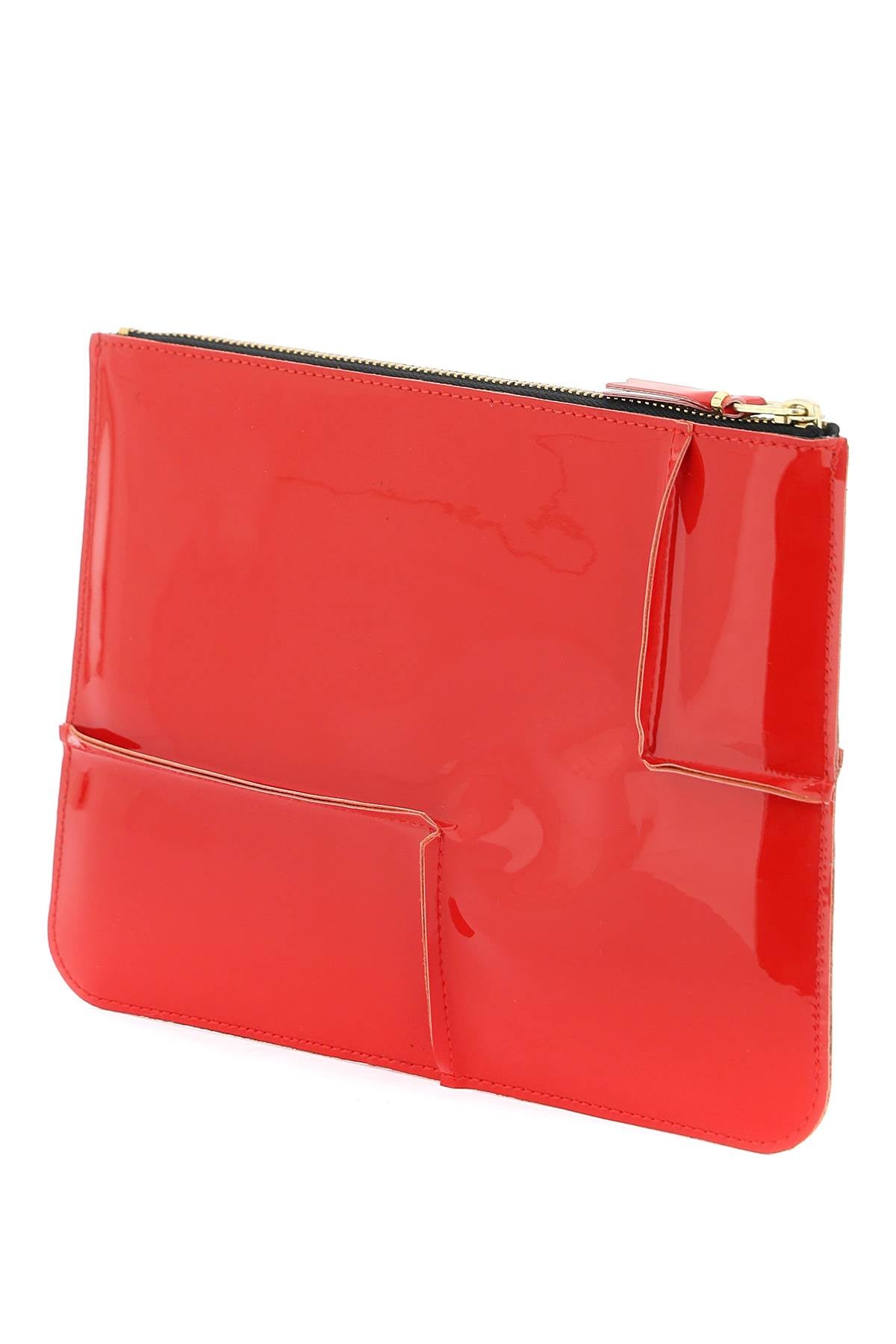 Comme des garcons wallet glossy patent leather-1