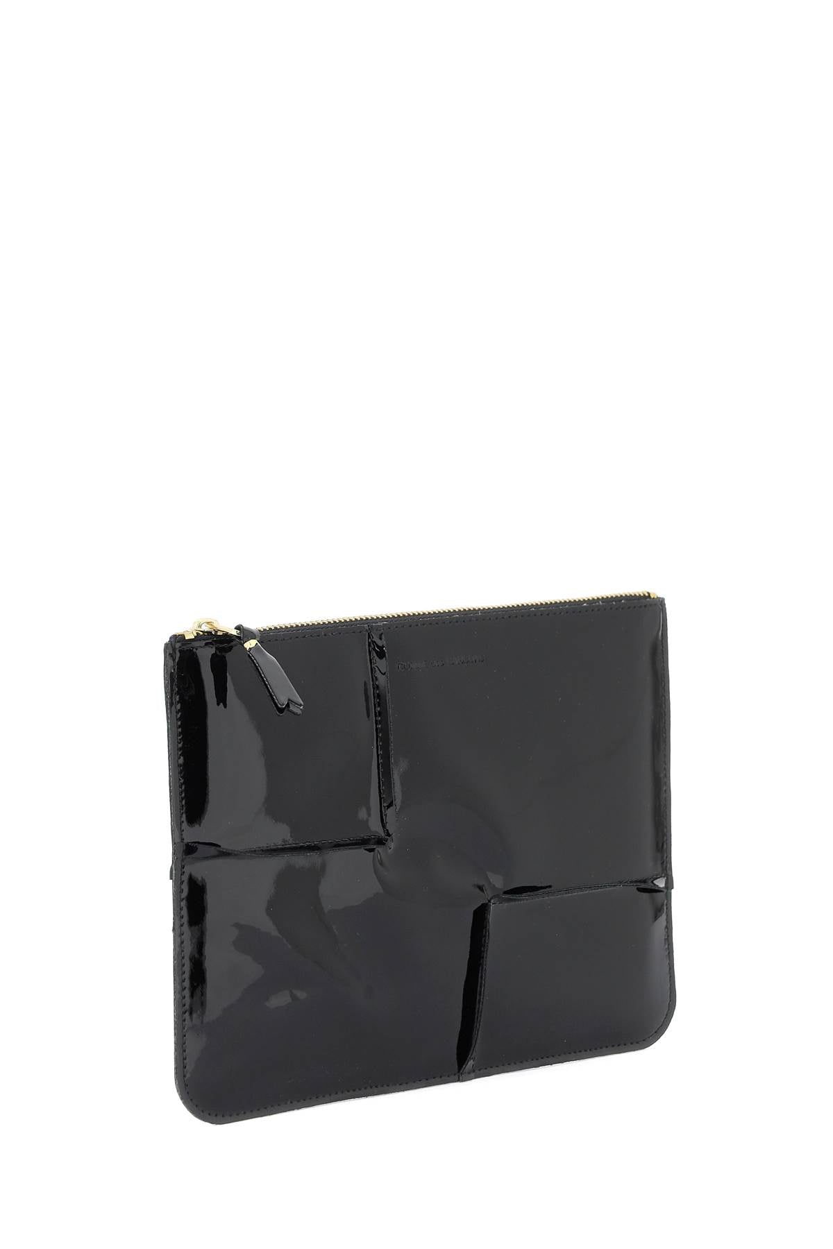 Comme des garcons wallet glossy patent leather-2