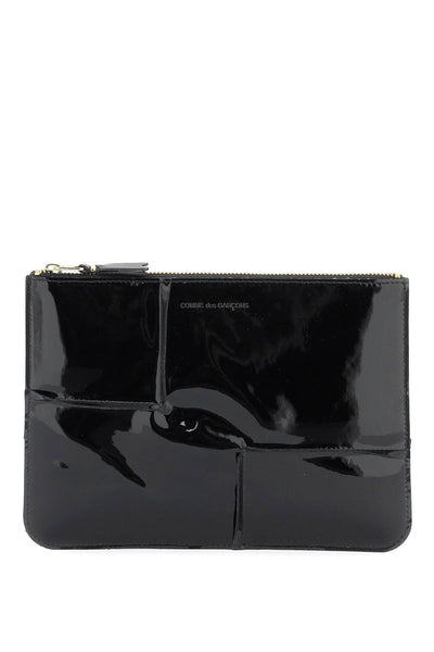 Comme des garcons wallet glossy patent leather-0