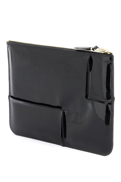 Comme des garcons wallet glossy patent leather-1