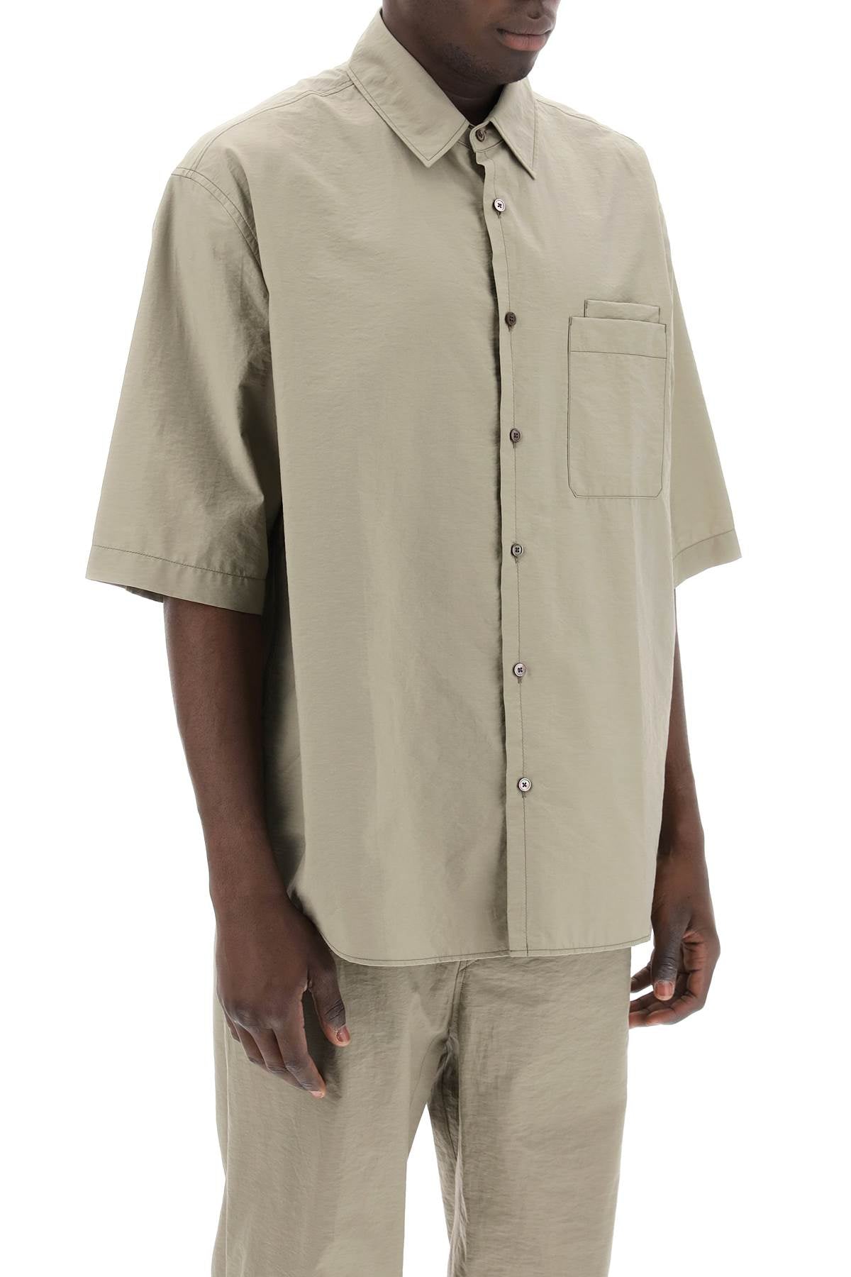 Lemaire short-sleeved cotton fluid shirt-1