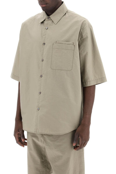 Lemaire short-sleeved cotton fluid shirt-3