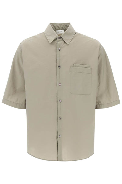 Lemaire short-sleeved cotton fluid shirt-0