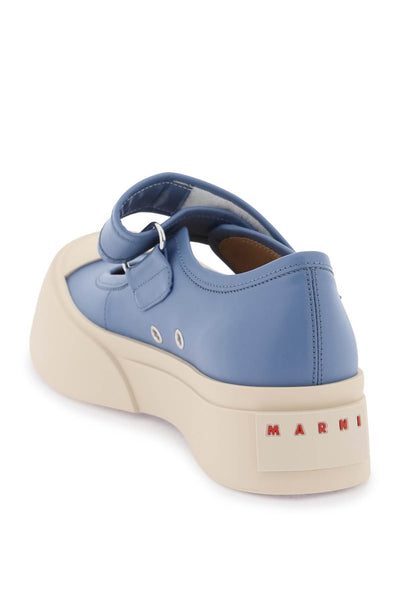 Marni pablo mary jane nappa leather sneakers-2