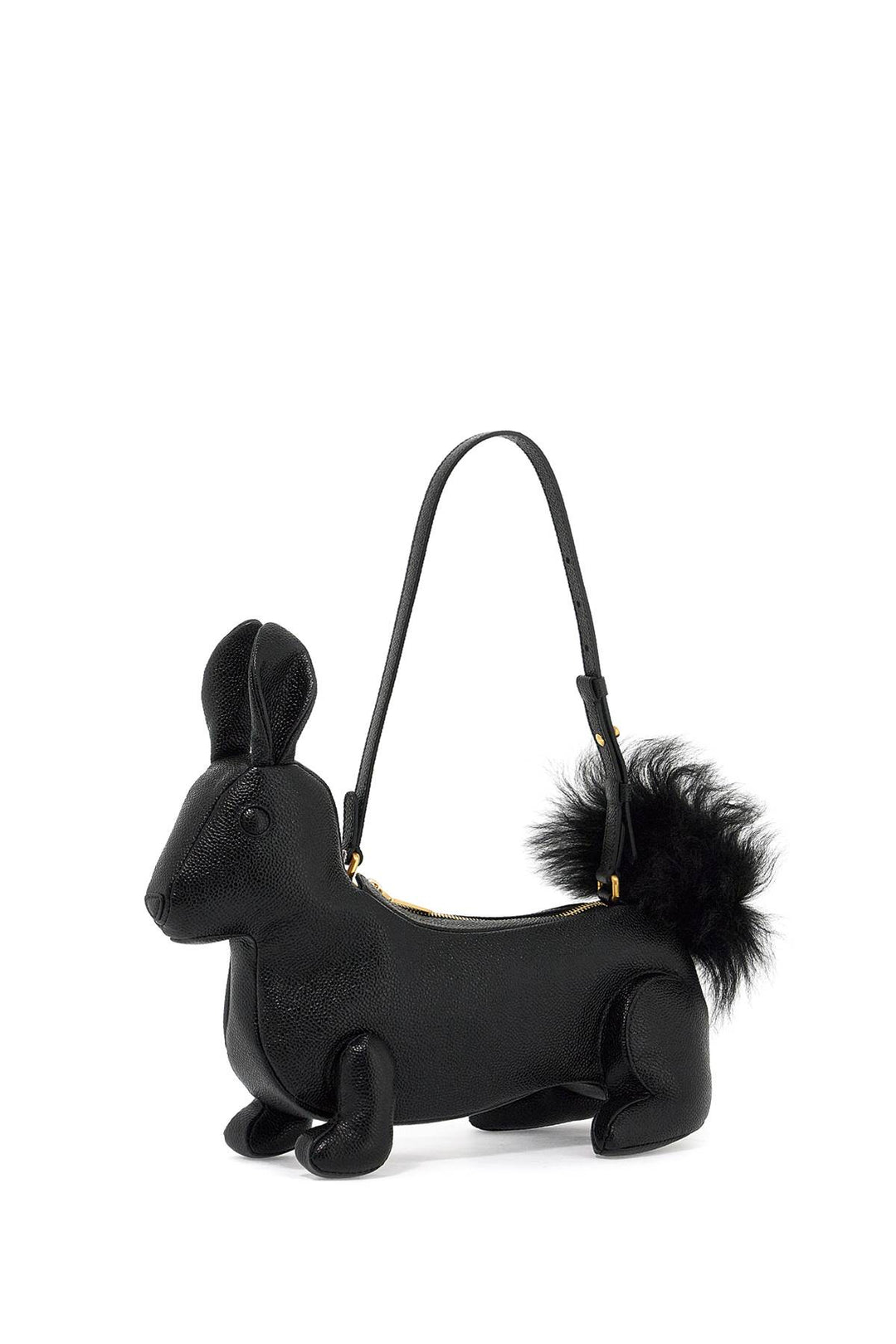 fur handbag with chain-2