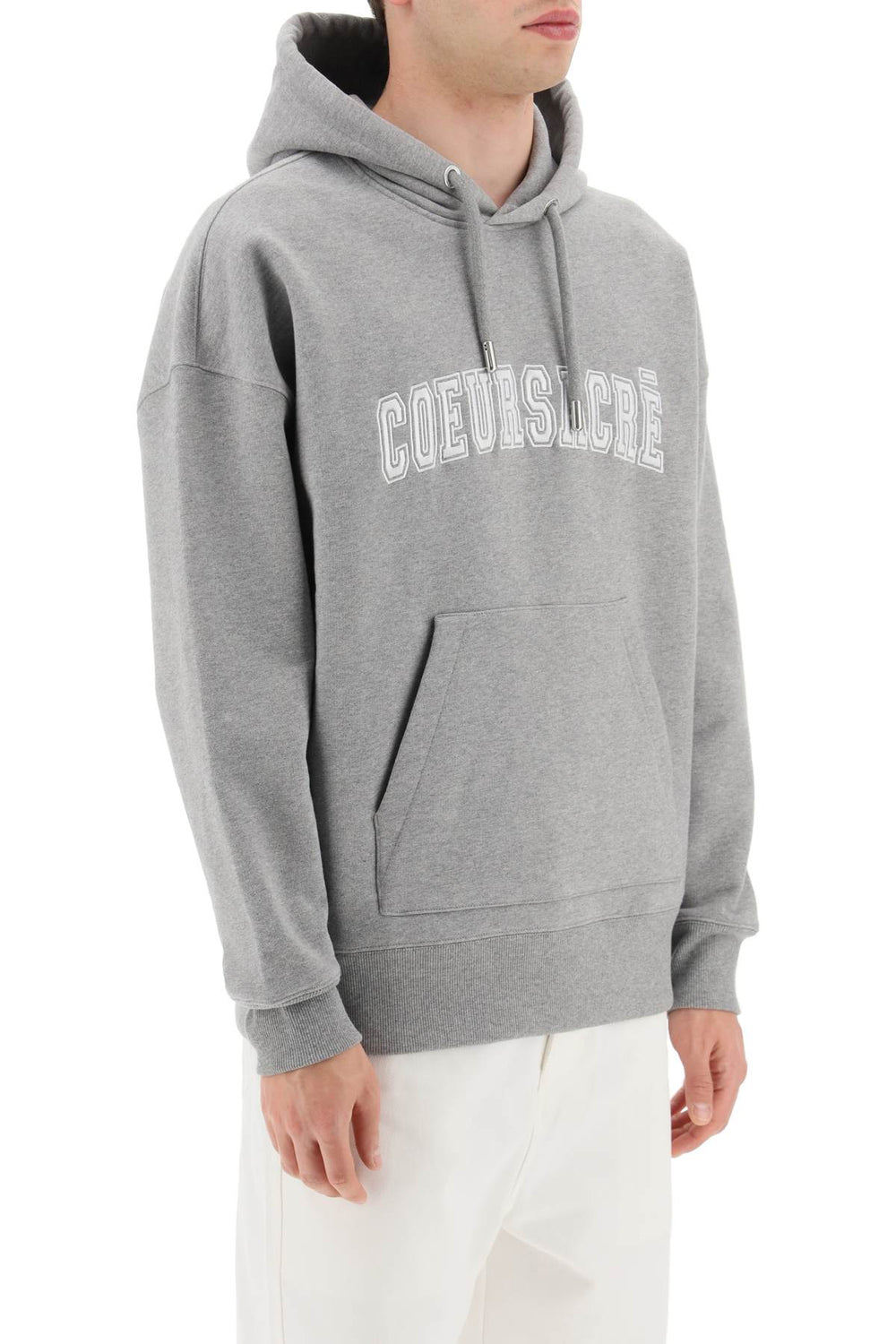 hoodie with lettering embroidery-1