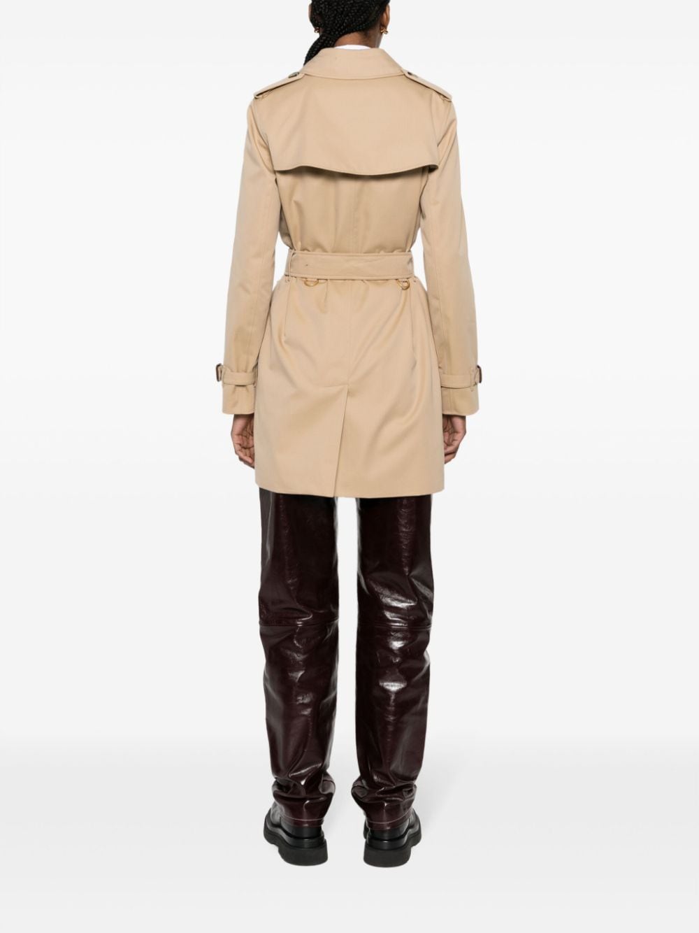 Short Kensington Heritage cotton trench coat-2