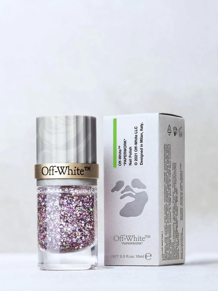 OFF-WHITE glitter nail polish-3