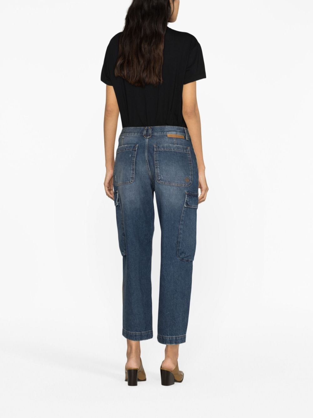 STELLA MCCARTNEY cropped cargo jeans-2