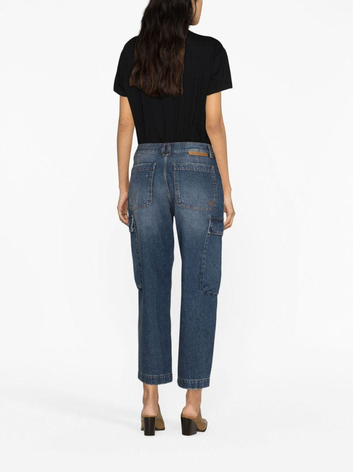 STELLA MCCARTNEY cropped cargo jeans-2