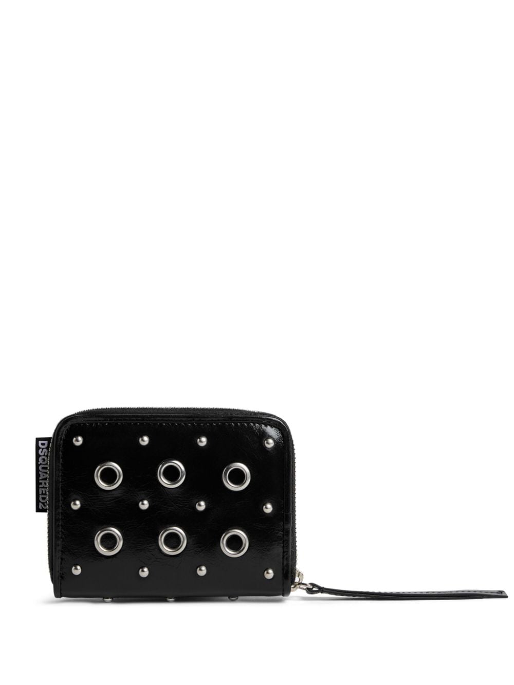 eyelet-detail leather wallet-1
