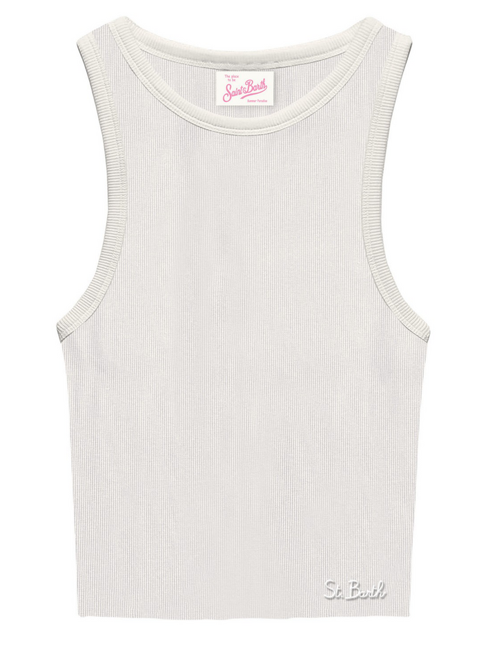 SINGLE SHOULDER RIB TOP-1