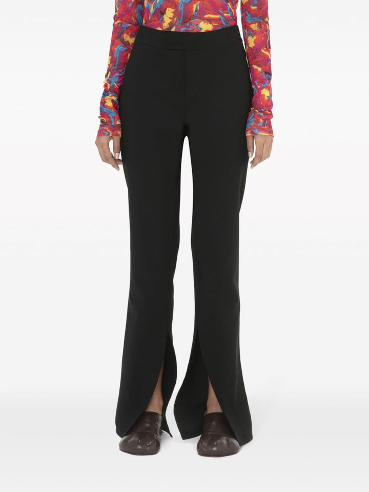 front-slit straight-leg trousers-2
