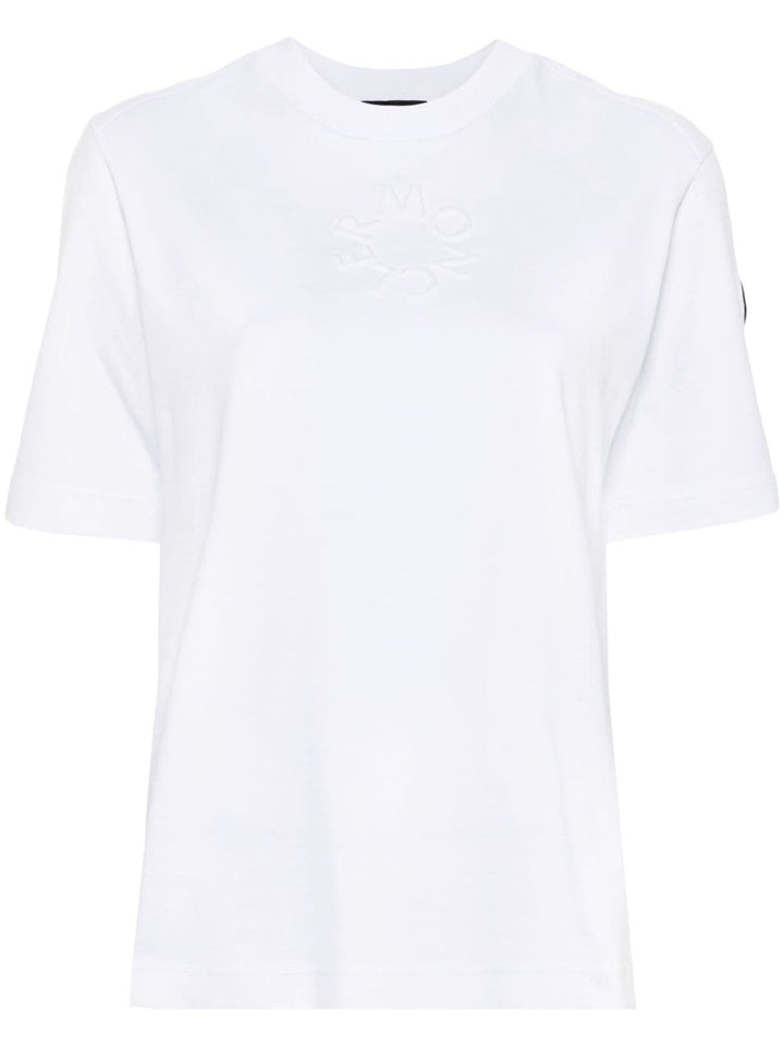 embossed-logo cotton T-shirt-0