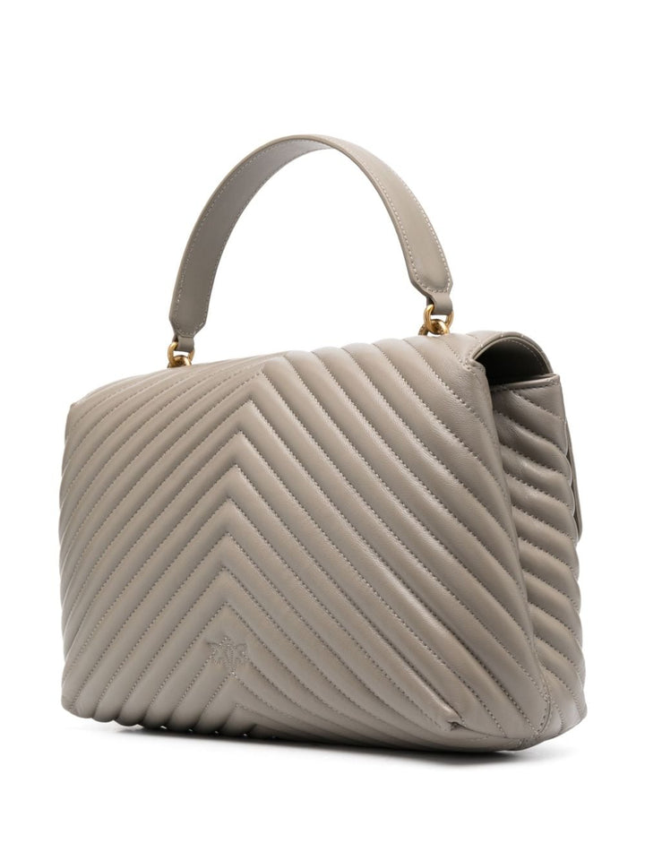 love-birds logo chevron-quilted bag-6