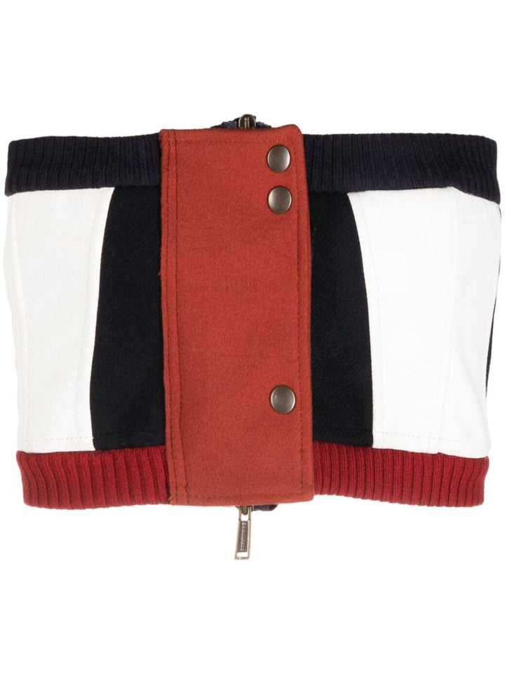 DSQUARED2 colour-block corset top-0