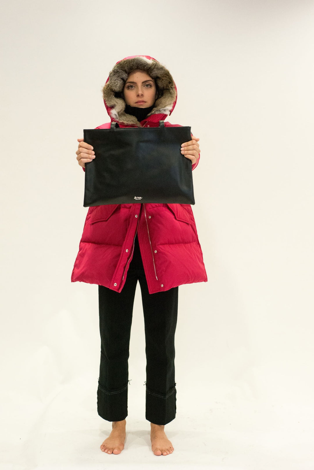 LA ROSE tote bag azzurro-5