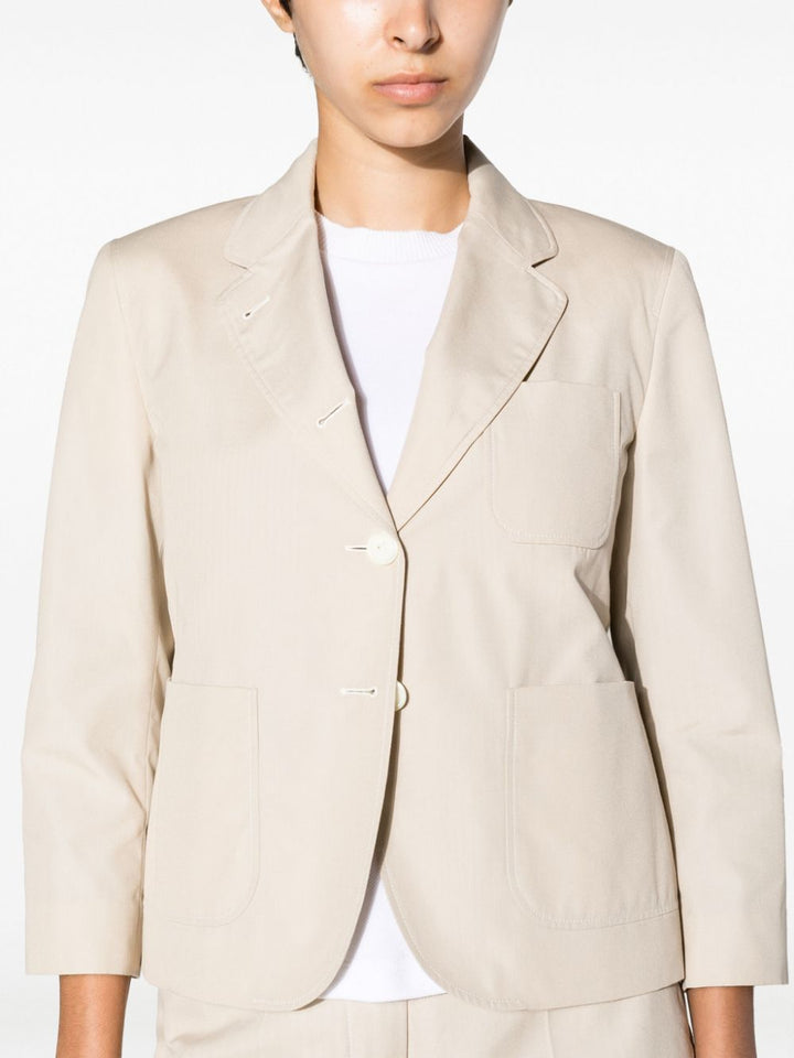 rounded-collar single-breasted blazer-4