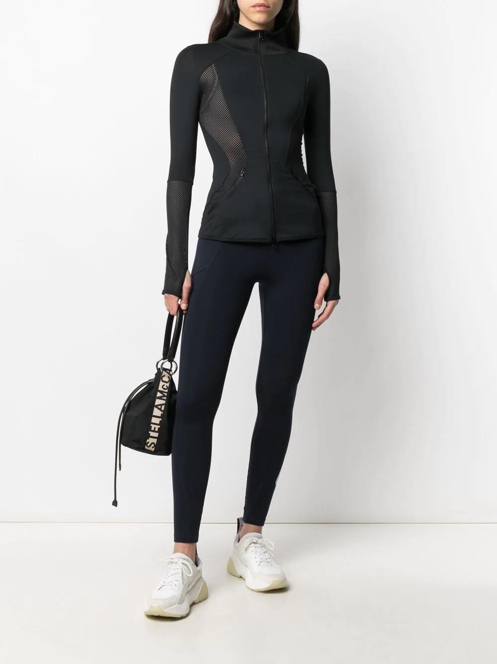 STELLA MCCARTNEY logo-print scuba leggings-1