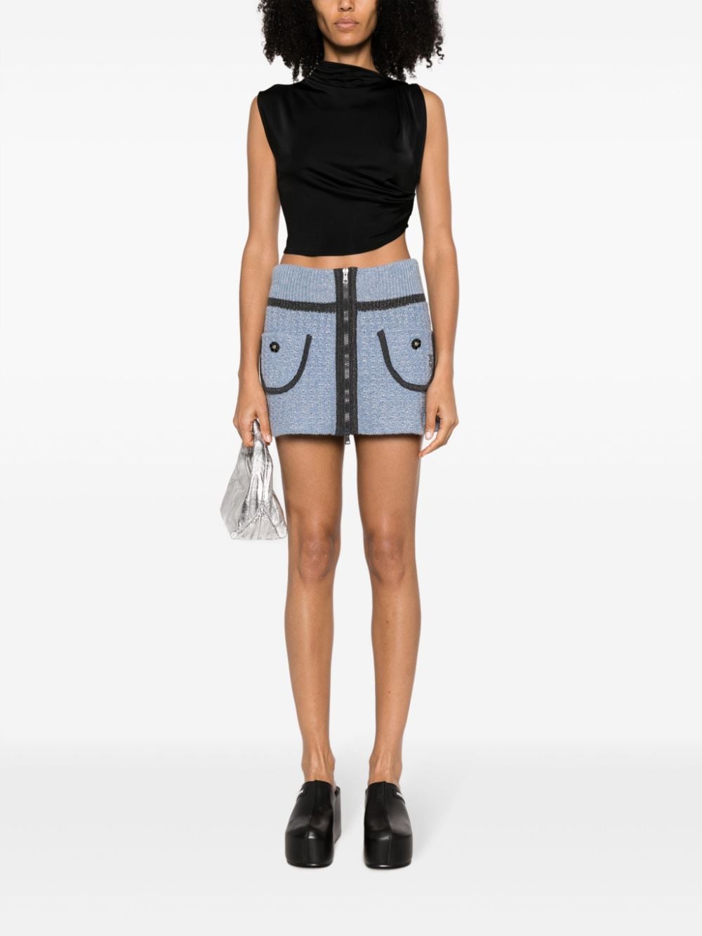 floral-embroidery knitted miniskirt-1