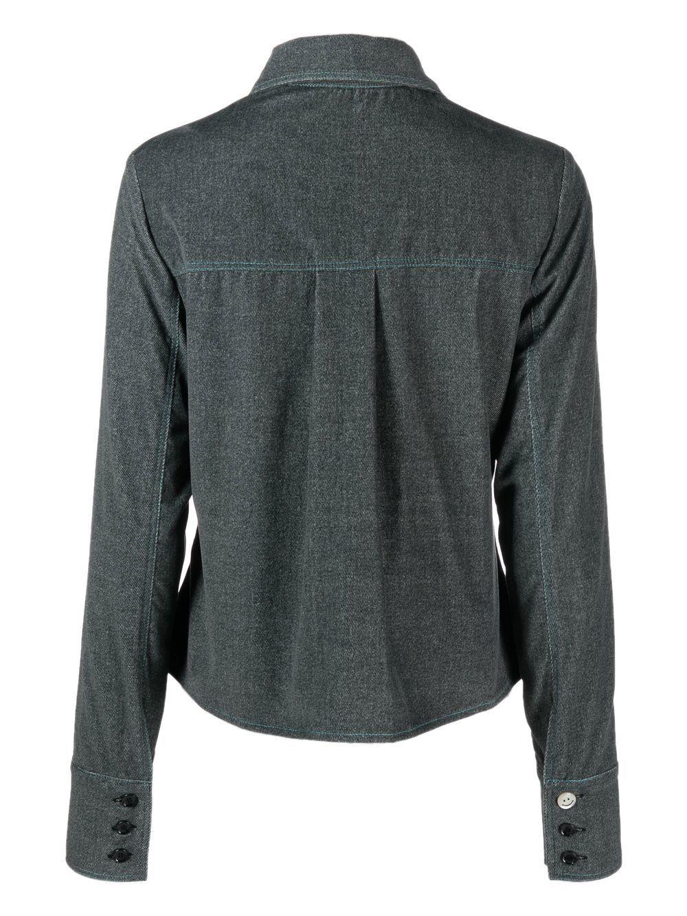 CORMIO Katy patch-detail denim shirt-1