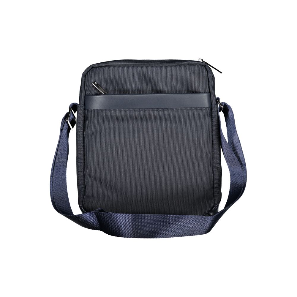 Aeronautica Militare Sleek Blue Shoulder Bag with Practical Compartments