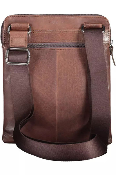 Aeronautica Militare Elegant Leather-Poly Shoulder Bag with Contrasting Details