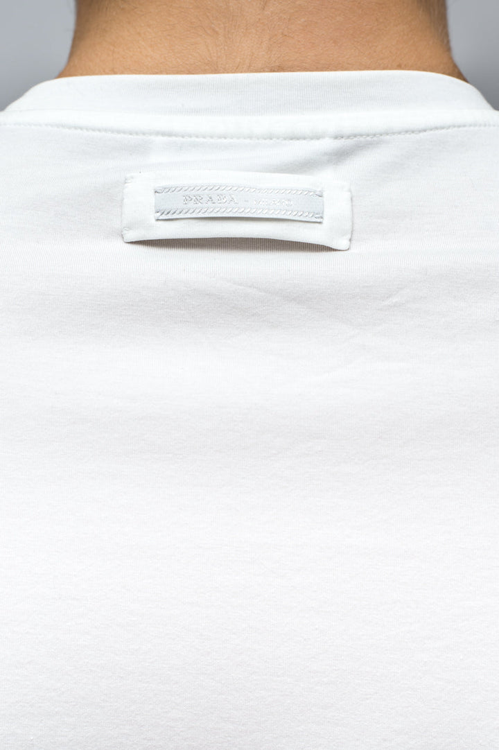 PRADA t-shirt round neck white-5