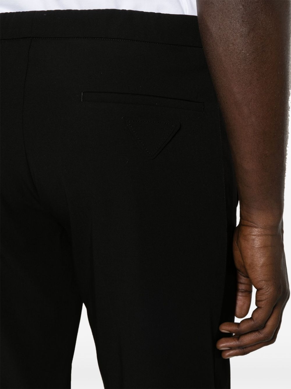 drawstring-waist tapered trousers-4
