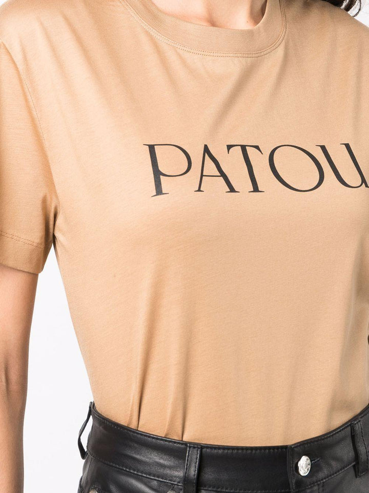 PATOU logo-print organic cotton T-shirt-26