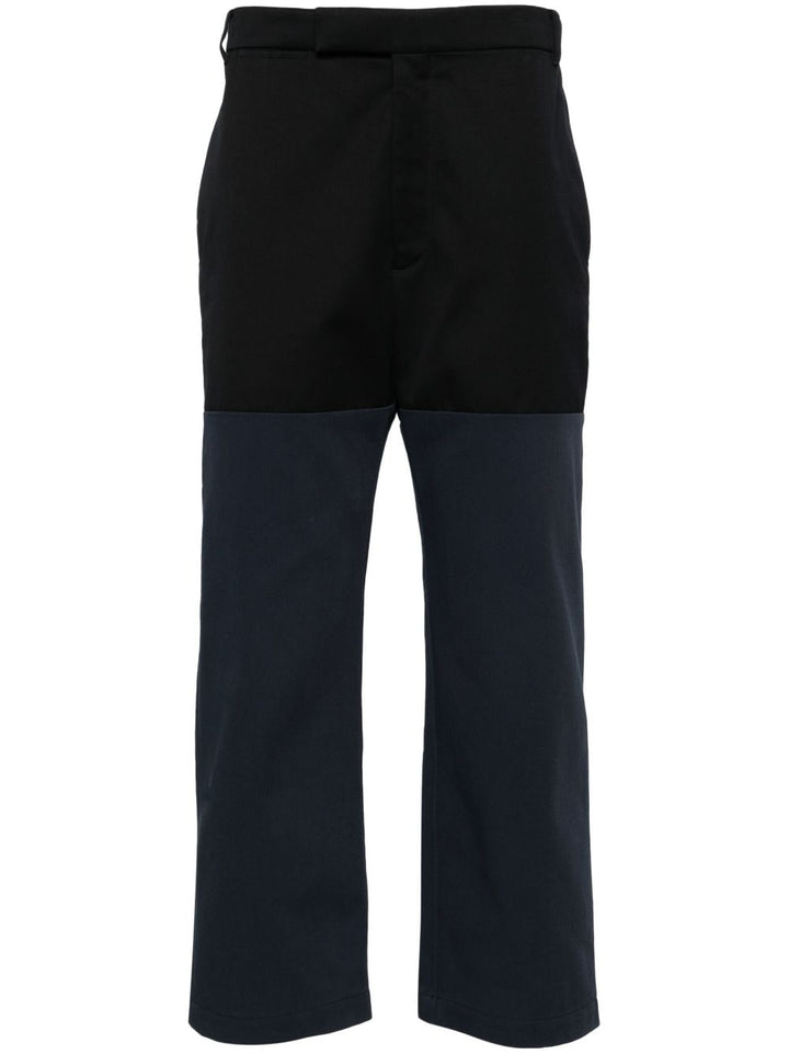Unconstructed Combo straight-leg trousers-0