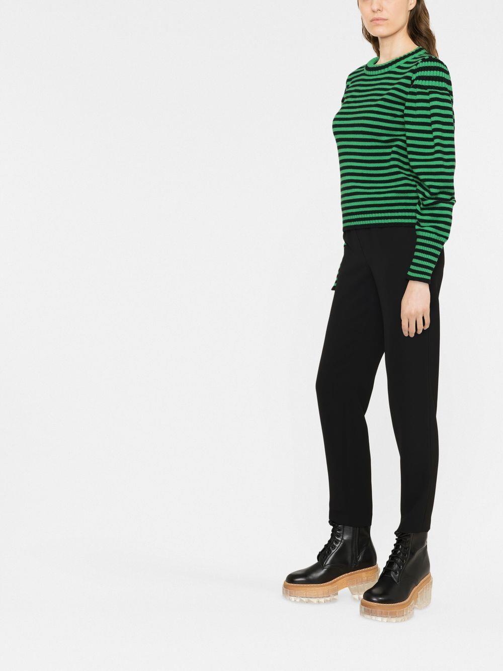 PAROSH cropped elasticated leggings-3