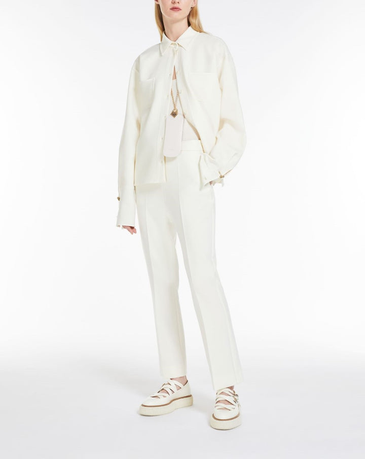 Nepeta ankle-length trousers in wool crepe-6