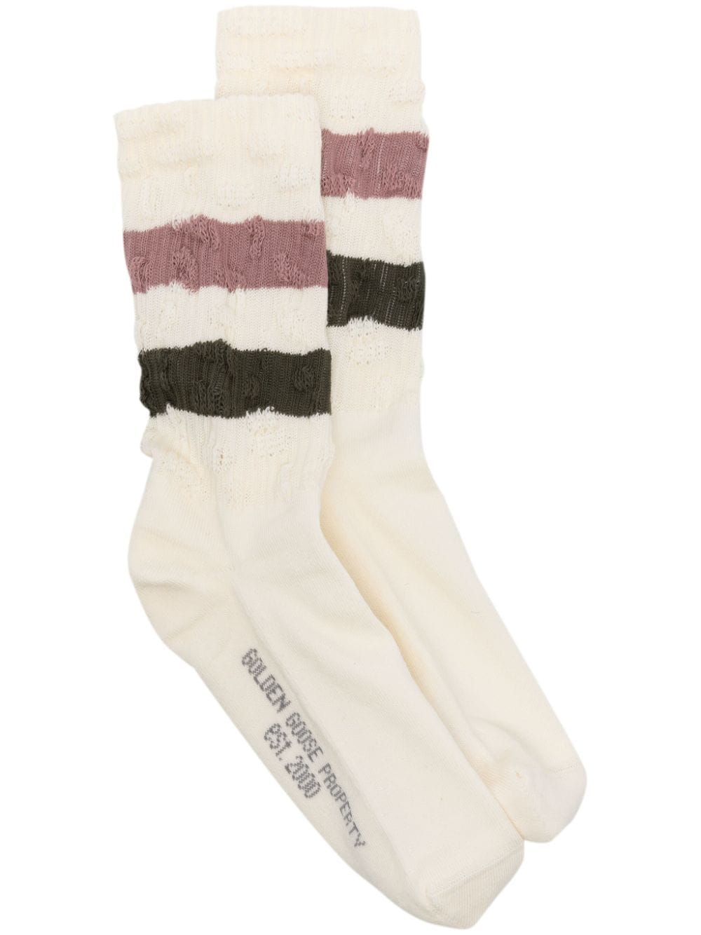 SOCKS HIGH RIB/STRIPES/RIPPED-1