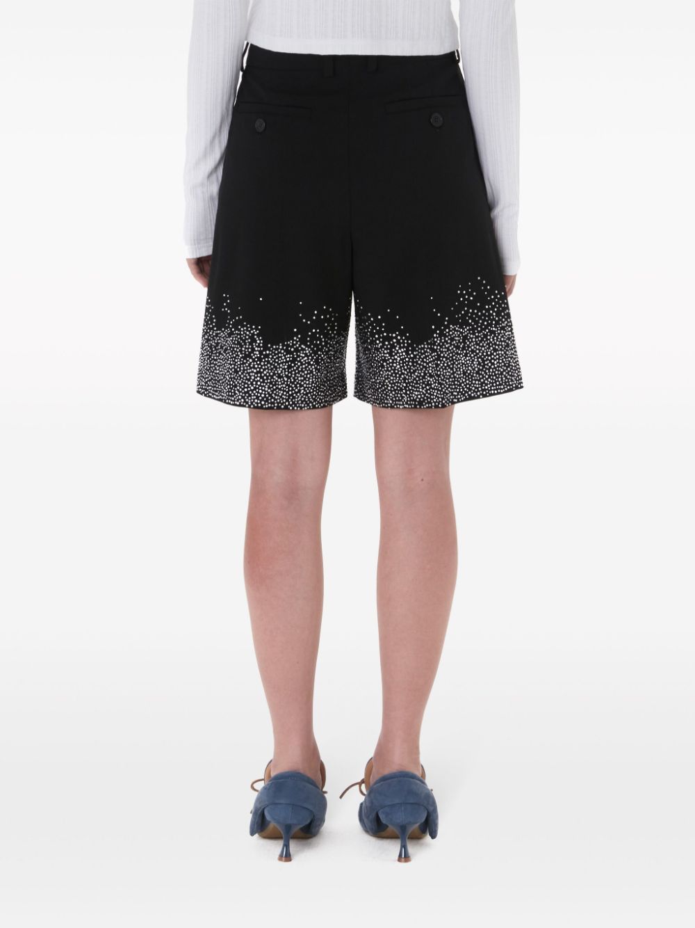 crystal-embellished tailored shorts-2