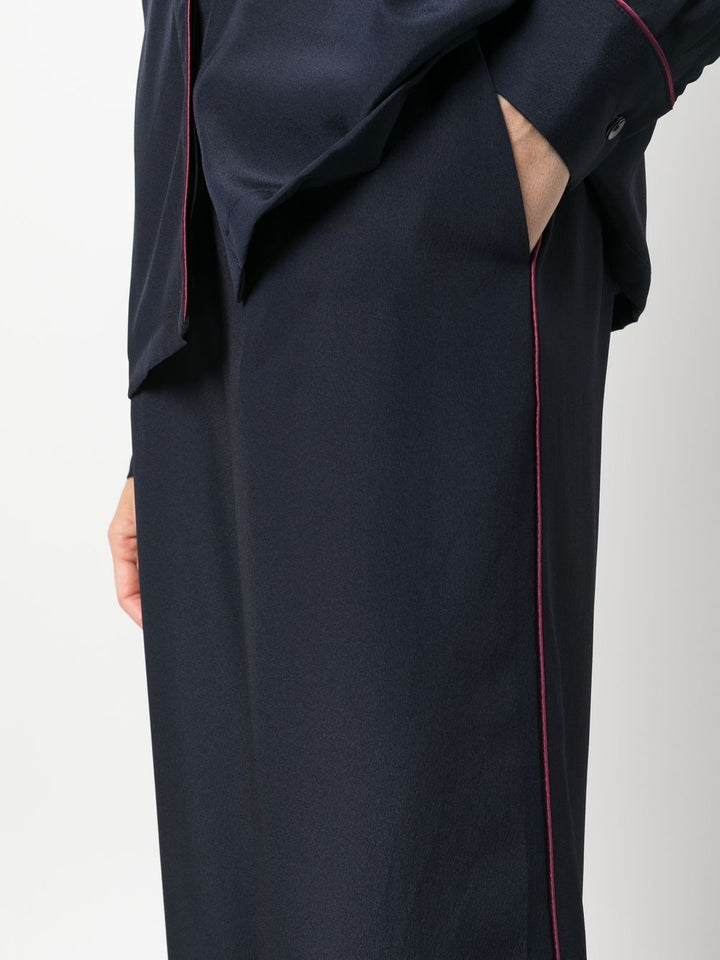 PAROSH straight-leg cropped trousers-4