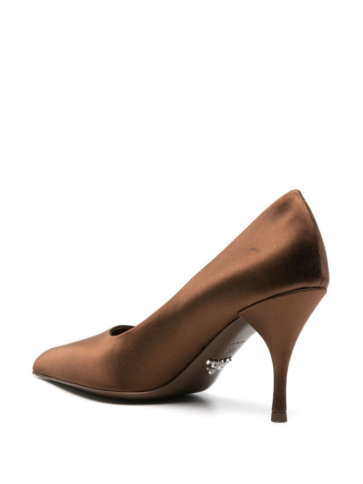 pointed-toe satin pumps-2
